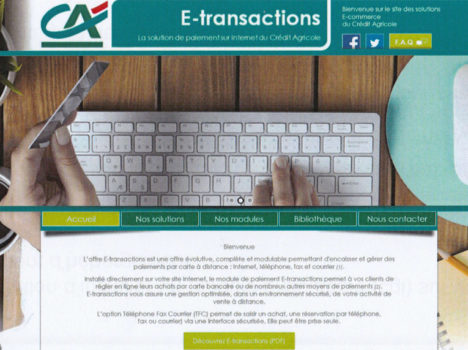visuel couverture e-transaction crédit agricole
