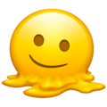 Nouvel emoji visage qui fond