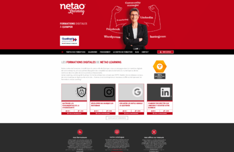 Page d'accueil netao Learning