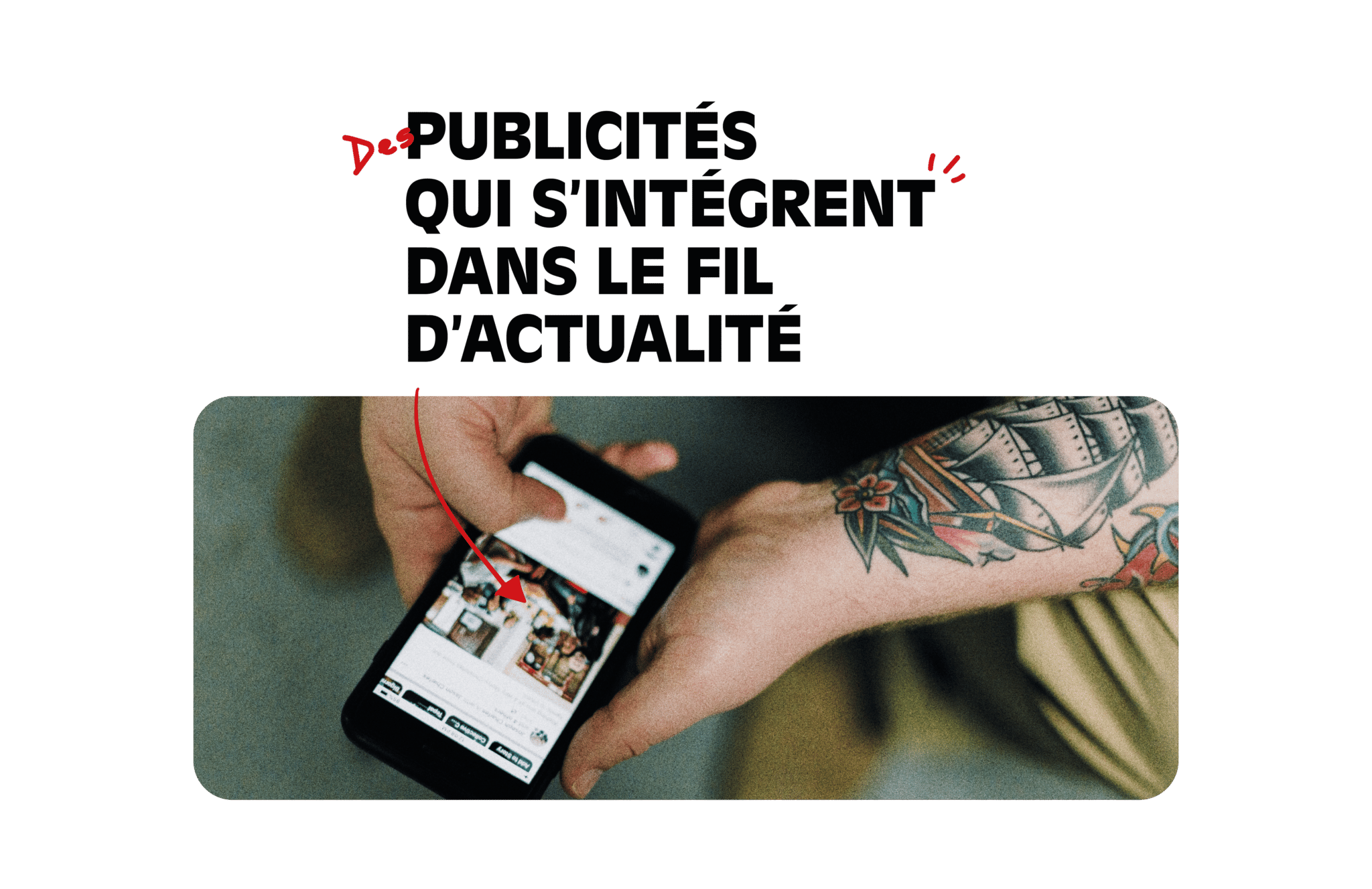 Illustration d'explication publicités réseaux sociaux