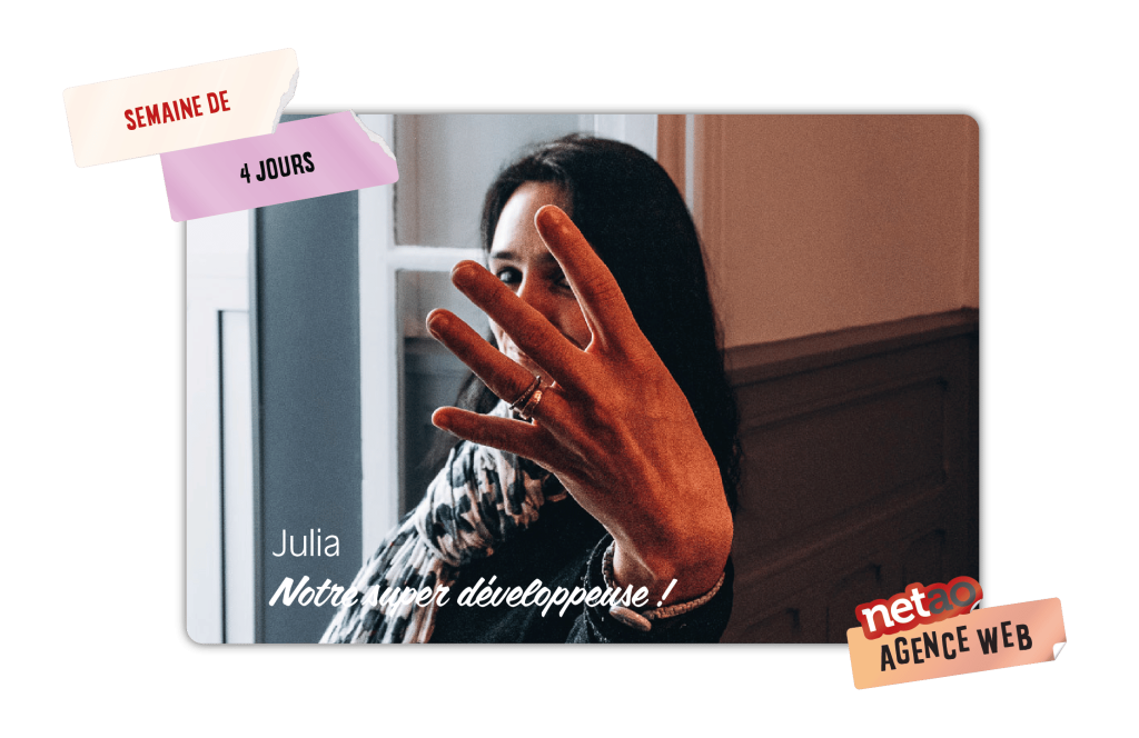 JULIA_4JOURS Équipe netao qui célèbre la semaine à 4 jours