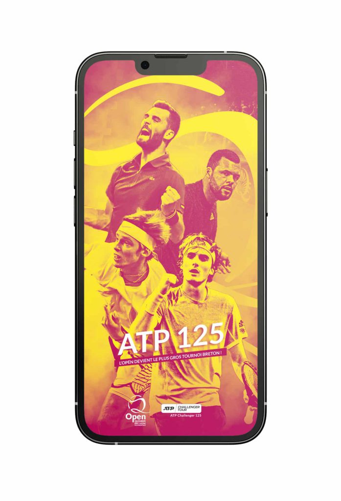 Visuel annonce tournoi ATP125 Open de tennis Quimper