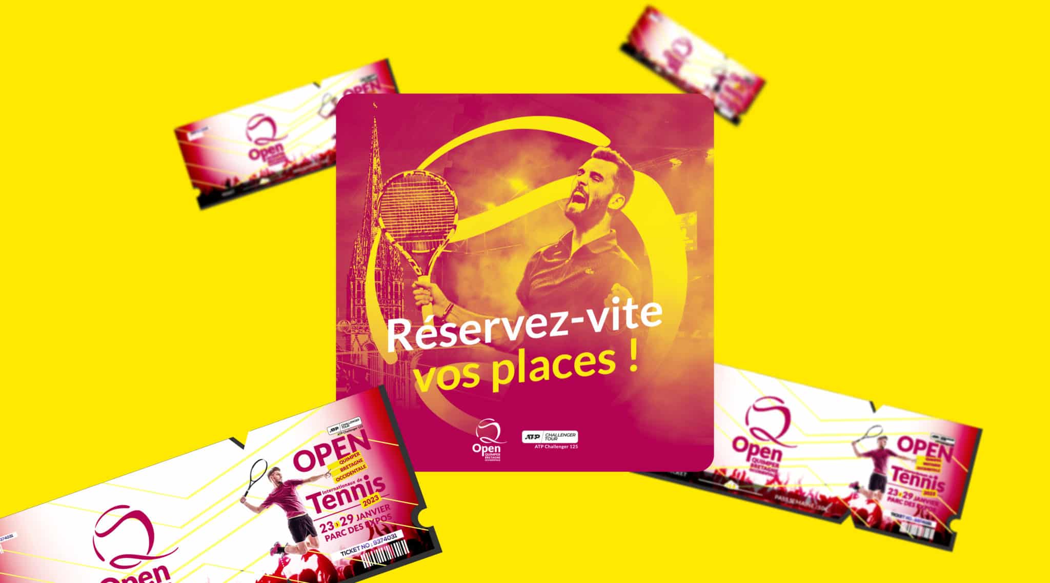 Visuels billetterie Open de tennis Quimper 2023