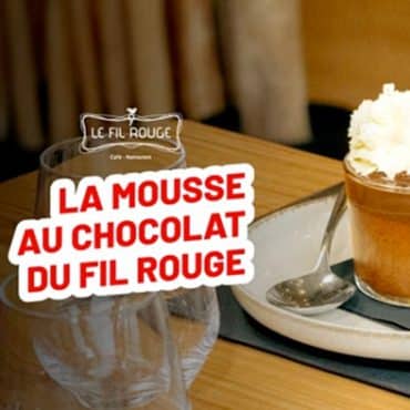 Mousse au chocolat préparée au Fil Rouge