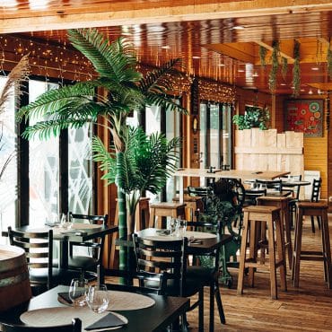 Intérieur du restaurant l'Optimiste à Douarnenez