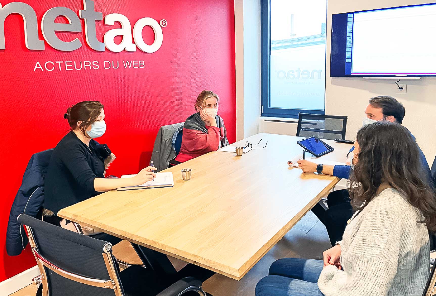 Réunion netao avec clients