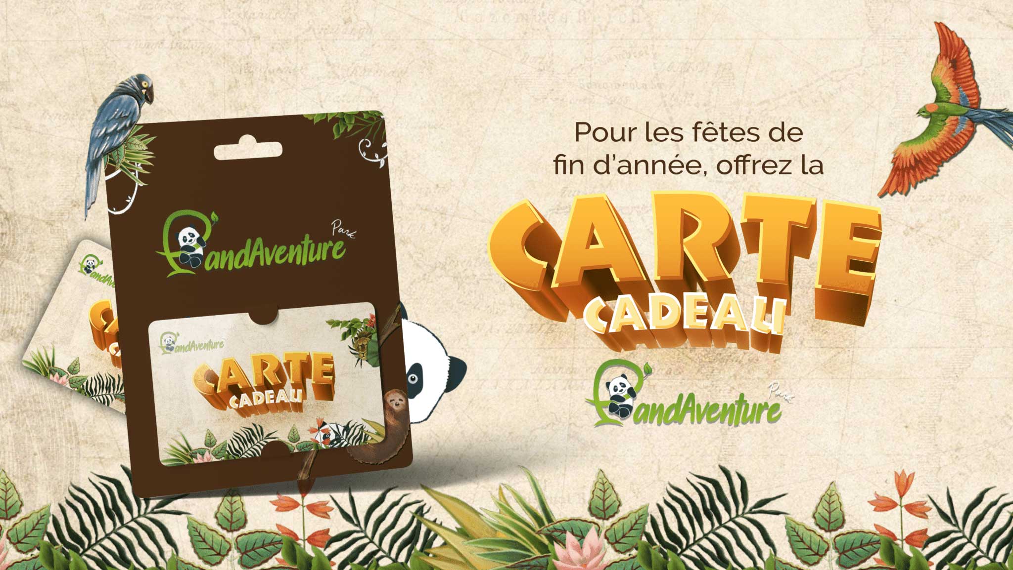 Offrez une carte cadeau au PandAventure Park